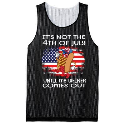 Its Not 4th Of July Until My Weiner Comes Out Mesh Reversible Basketball Jersey Tank