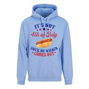 ItS Not 4th Of July Until My Wiener Comes Out Unisex Surf Hoodie