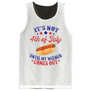 ItS Not 4th Of July Until My Wiener Comes Out Mesh Reversible Basketball Jersey Tank