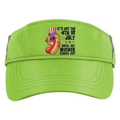 Its Not 4th Of July Funny Hotdog Summer Holiday Adult Drive Performance Visor