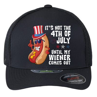 Its Not 4th Of July Funny Hotdog Summer Holiday Flexfit Unipanel Trucker Cap