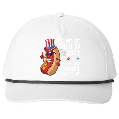 Its Not 4th Of July Funny Hotdog Summer Holiday Snapback Five-Panel Rope Hat