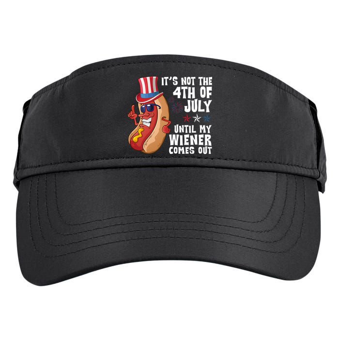 Its Not 4th Of July Funny Hotdog Summer Holiday Adult Drive Performance Visor