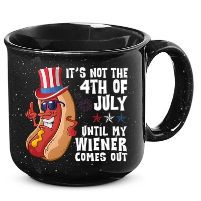Its Not 4th Of July Funny Hotdog Summer Holiday 15oz Campfire Ceramic Mug