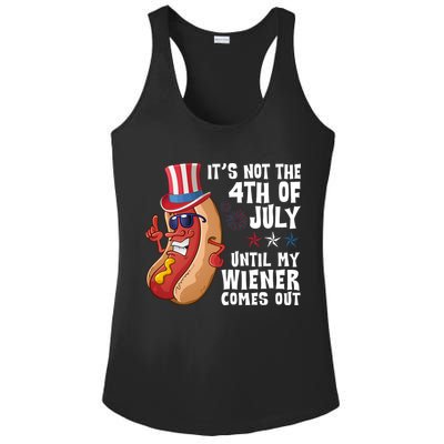 Its Not 4th Of July Funny Hotdog Summer Holiday Ladies PosiCharge Competitor Racerback Tank