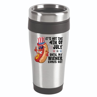 Its Not 4th Of July Funny Hotdog Summer Holiday 16oz Travel Tumbler