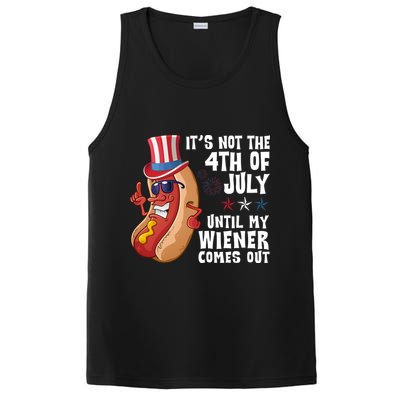 Its Not 4th Of July Funny Hotdog Summer Holiday PosiCharge Competitor Tank
