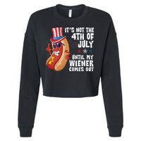 Its Not 4th Of July Funny Hotdog Summer Holiday Cropped Pullover Crew