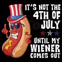 Its Not 4th Of July Funny Hotdog Summer Holiday Wool Snapback Cap