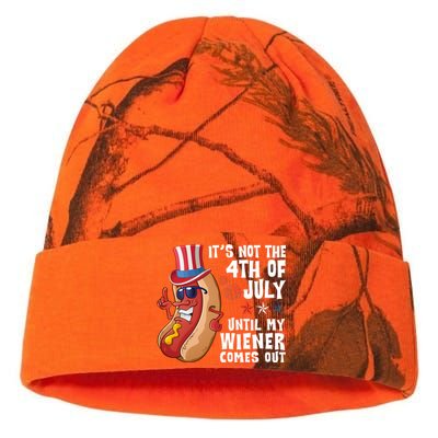 Its Not 4th Of July Funny Hotdog Summer Holiday Kati Licensed 12" Camo Beanie