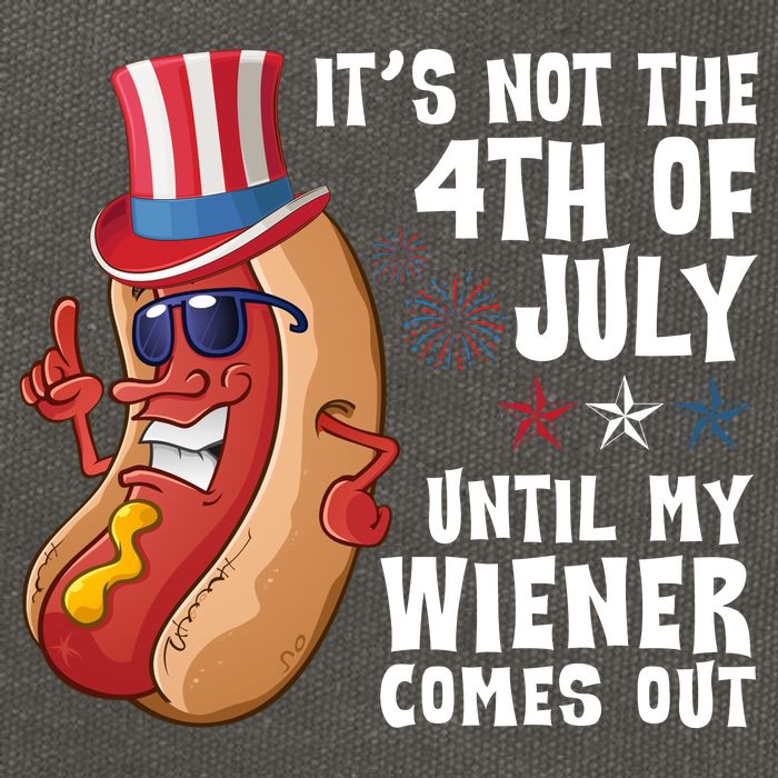 Its Not 4th Of July Funny Hotdog Summer Holiday Cotton Canvas Backpack
