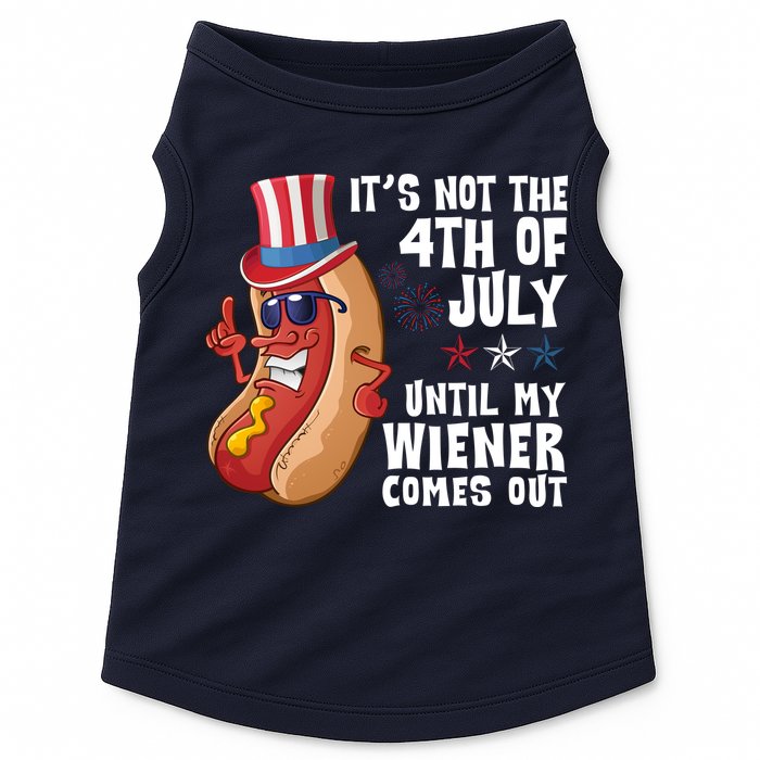 Its Not 4th Of July Funny Hotdog Summer Holiday Doggie Tank