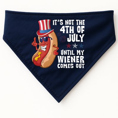 Its Not 4th Of July Funny Hotdog Summer Holiday USA-Made Doggie Bandana