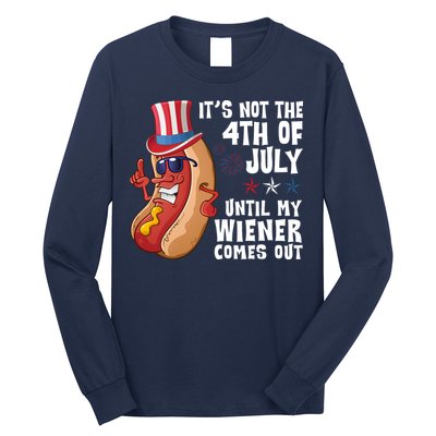 Its Not 4th Of July Funny Hotdog Summer Holiday Long Sleeve Shirt