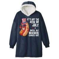 Its Not 4th Of July Funny Hotdog Summer Holiday Hooded Wearable Blanket