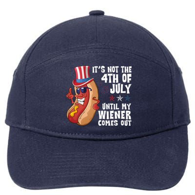 Its Not 4th Of July Funny Hotdog Summer Holiday 7-Panel Snapback Hat