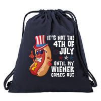 Its Not 4th Of July Funny Hotdog Summer Holiday Drawstring Bag