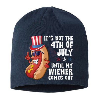 Its Not 4th Of July Funny Hotdog Summer Holiday Sustainable Beanie