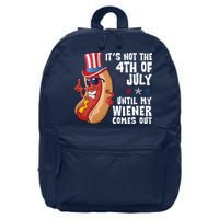 Its Not 4th Of July Funny Hotdog Summer Holiday 16 in Basic Backpack