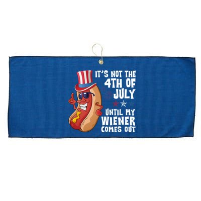 Its Not 4th Of July Funny Hotdog Summer Holiday Large Microfiber Waffle Golf Towel