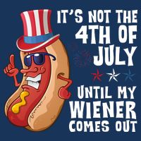 Its Not 4th Of July Funny Hotdog Summer Holiday Poster