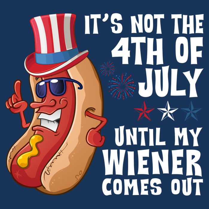 Its Not 4th Of July Funny Hotdog Summer Holiday Poster