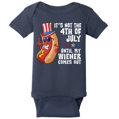 Its Not 4th Of July Funny Hotdog Summer Holiday Baby Bodysuit