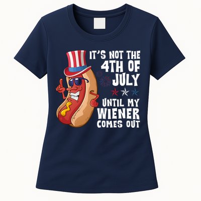 Its Not 4th Of July Funny Hotdog Summer Holiday Womens T-Shirt