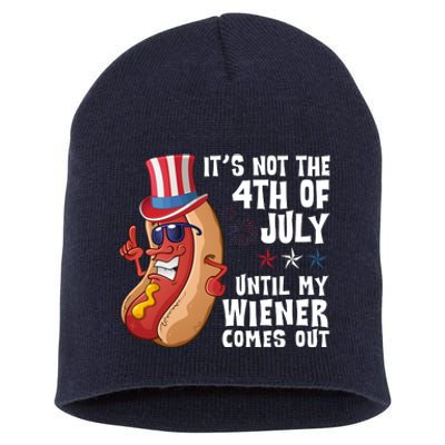 Its Not 4th Of July Funny Hotdog Summer Holiday Short Acrylic Beanie