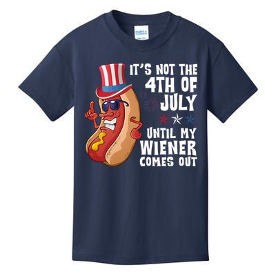Its Not 4th Of July Funny Hotdog Summer Holiday Kids T-Shirt