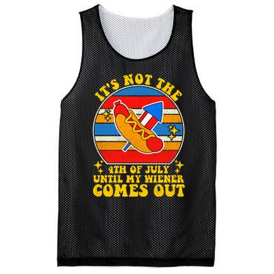 Its Not 4th Of July Until My Wiener Comes Out Funny Hot Dog Mesh Reversible Basketball Jersey Tank