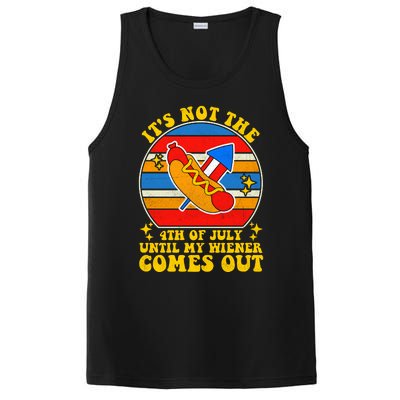 Its Not 4th Of July Until My Wiener Comes Out Funny Hot Dog PosiCharge Competitor Tank