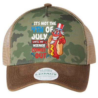 Its not 4th of july until my wiener comes out Legacy Tie Dye Trucker Hat