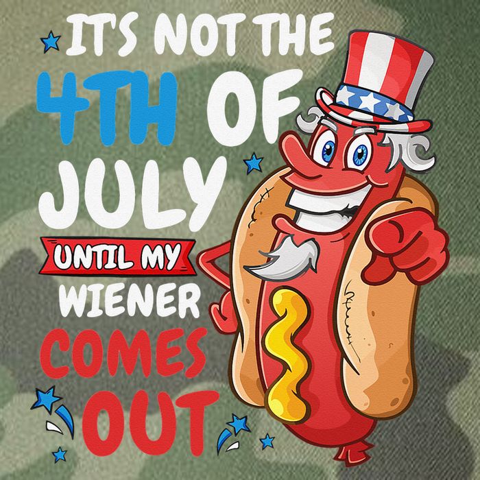 Its not 4th of july until my wiener comes out Legacy Tie Dye Trucker Hat