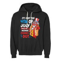 Its not 4th of july until my wiener comes out Garment-Dyed Fleece Hoodie