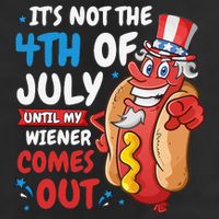 Its not 4th of july until my wiener comes out Garment-Dyed Fleece Hoodie
