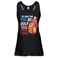 Its not 4th of july until my wiener comes out Ladies Essential Flowy Tank