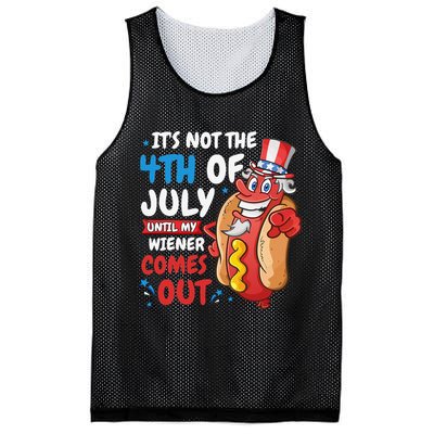 Its not 4th of july until my wiener comes out Mesh Reversible Basketball Jersey Tank