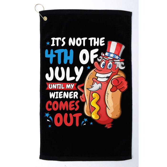 Its not 4th of july until my wiener comes out Golf Towel
