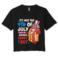 Its not 4th of july until my wiener comes out Crop Top