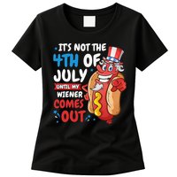 Its not 4th of july until my wiener comes out Womens T-Shirt