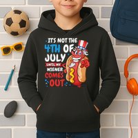 Its not 4th of july until my wiener comes out Kids Hoodie