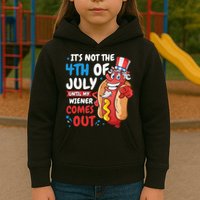 Its not 4th of july until my wiener comes out Kids Hoodie