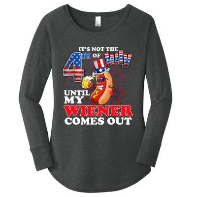 Its Not 4th Of July Until My Weiner Comes Out Women's Perfect Tri Tunic Long Sleeve Shirt