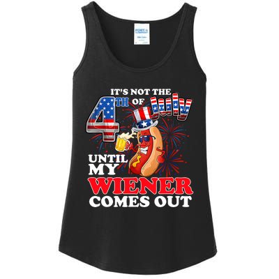 Its Not 4th Of July Until My Weiner Comes Out Ladies Essential Tank