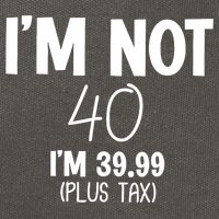 I'm Not 40 I'm 39 99 Funny 40th Birthday Cotton Canvas Backpack
