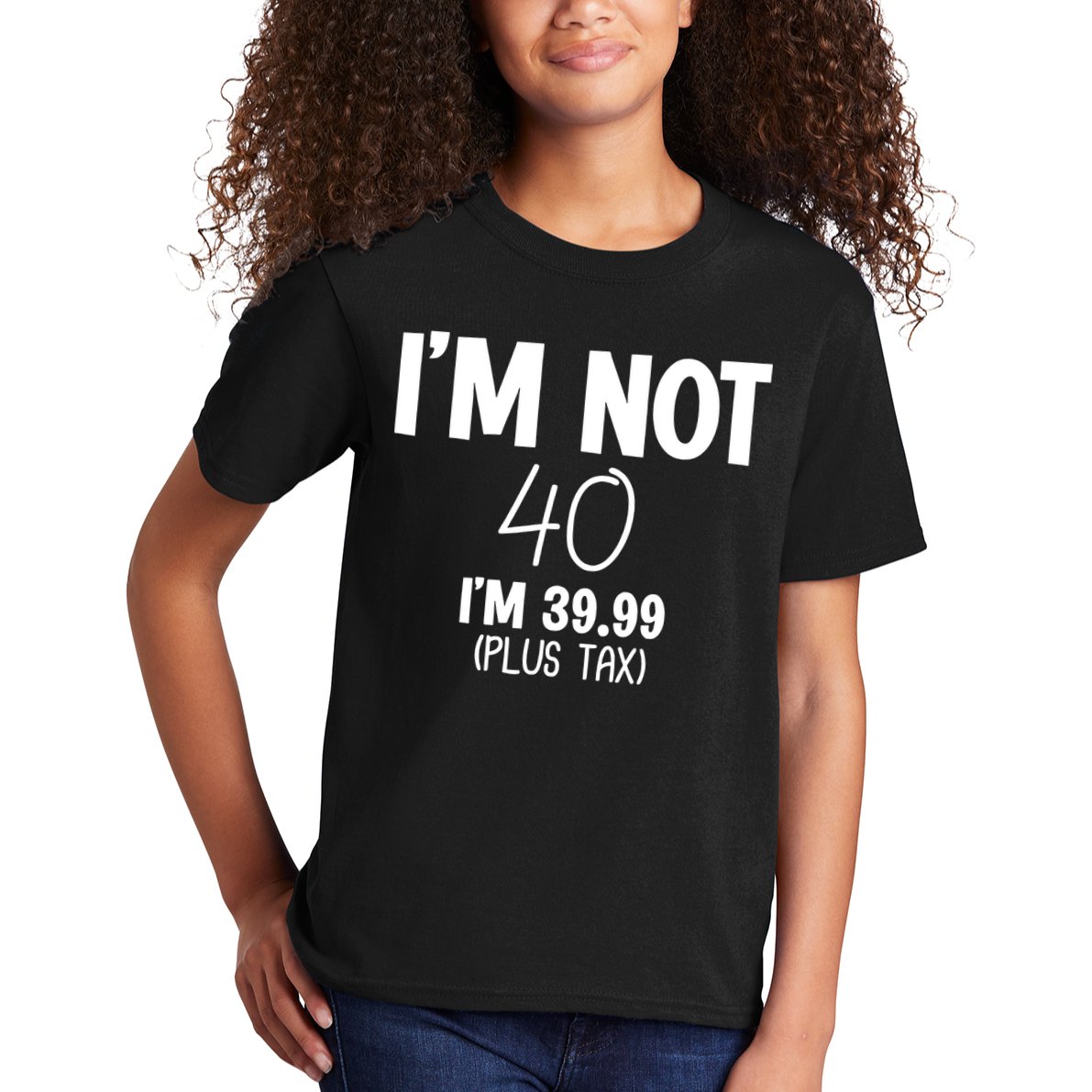 I'm Not 40 I'm 39 99 Funny 40th Birthday Kids T-Shirt
