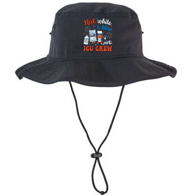 Icu Nurse 4th July Independence Day Red White Blue Icu Crew Legacy Cool Fit Booney Bucket Hat