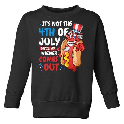 Its not 4th of july until my wiener comes out Toddler Sweatshirt