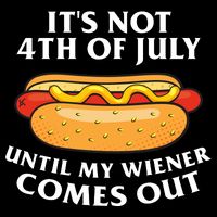 Its Not 4th Of July Until My Wiener Comes Out Funny Holiday 16 in Basic Backpack